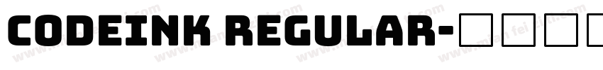 CODEINK Regular字体转换